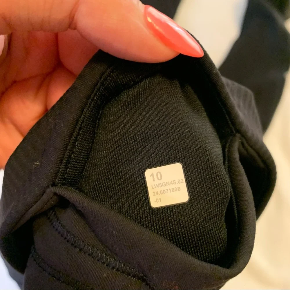 Lululemon Ribbed Wunder Train Leggings Full Length Black